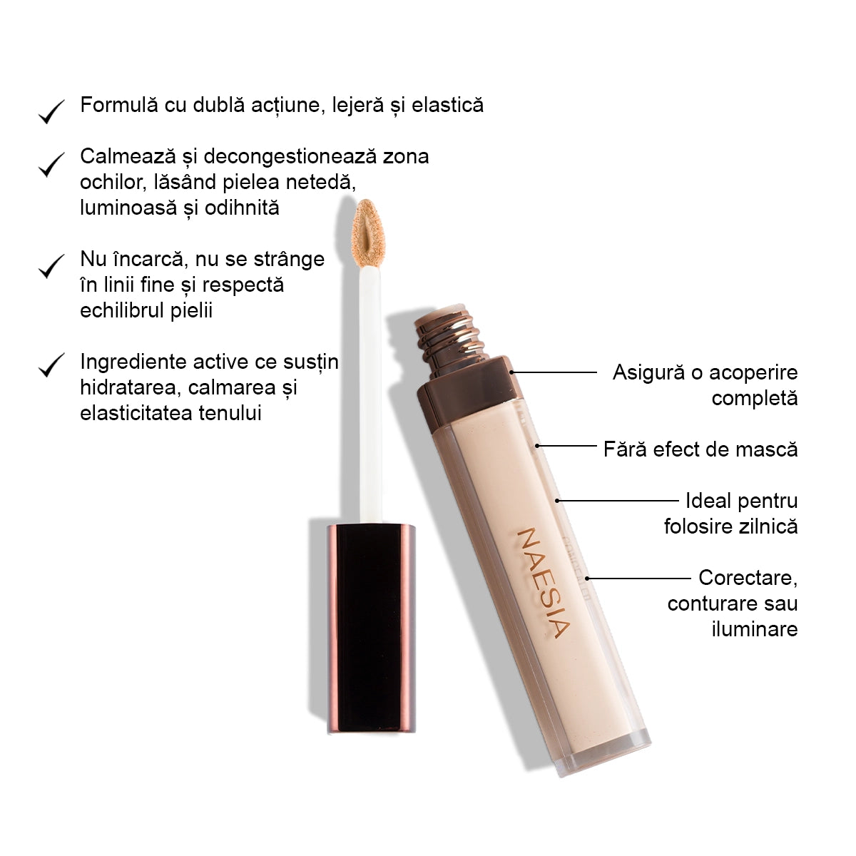 Corector Filter Effect Concealer cu Acid Hialuronic