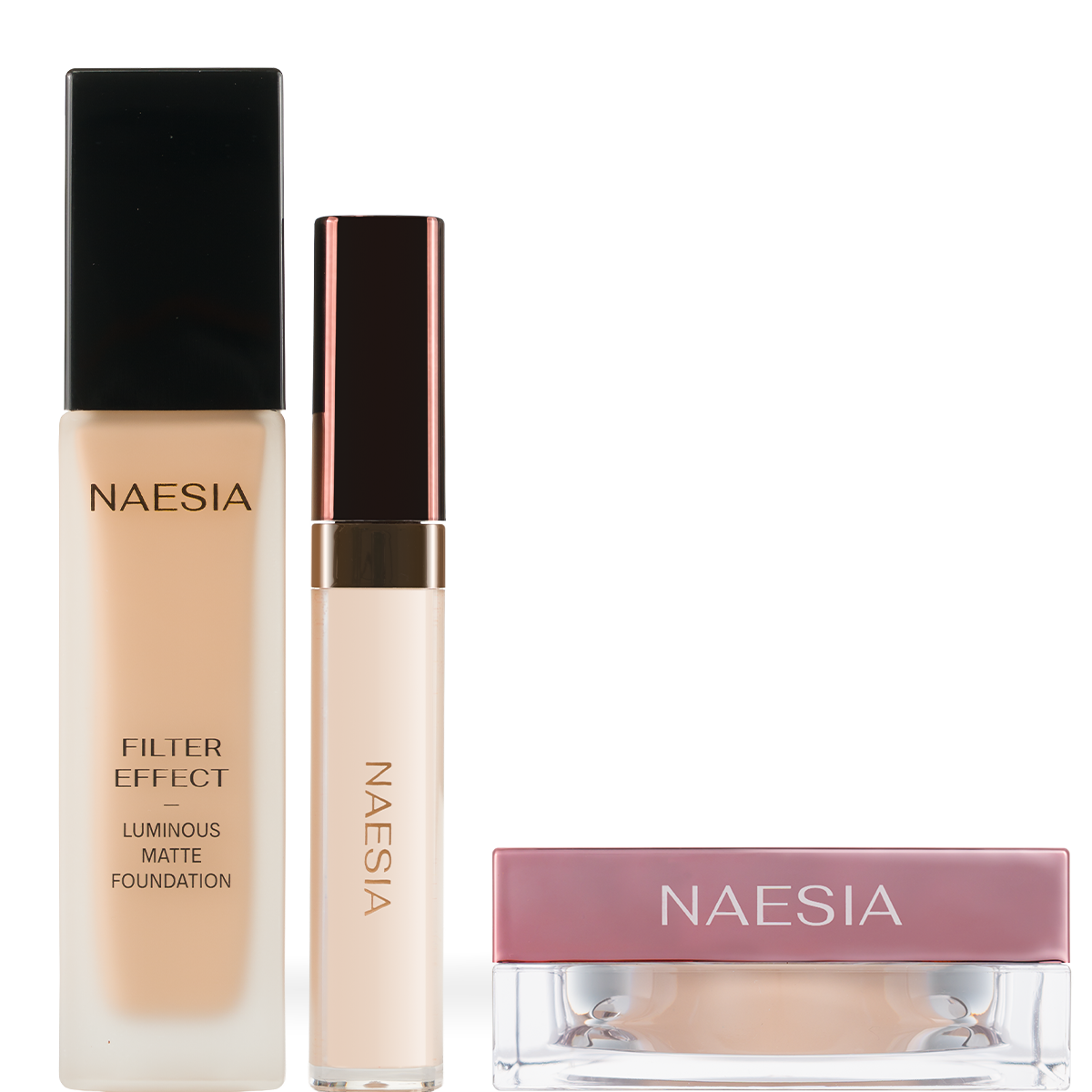 Set Fond de Ten, Corector si Pudra de Setare FILTER EFFECT