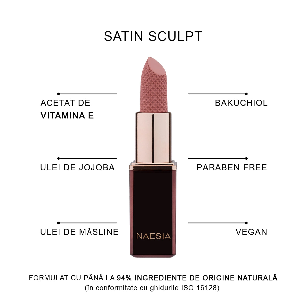 Set 4 Rujuri de Buze cu Finisaj Mat Satinat - Satin Sculpt Lipstick