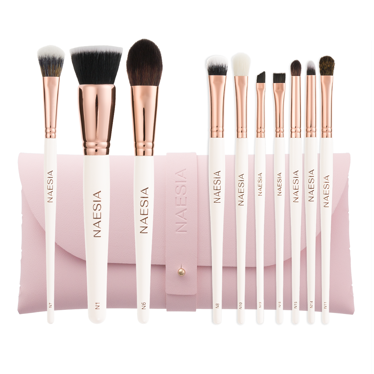 Set 10 Pensule Machiaj Pro Kit