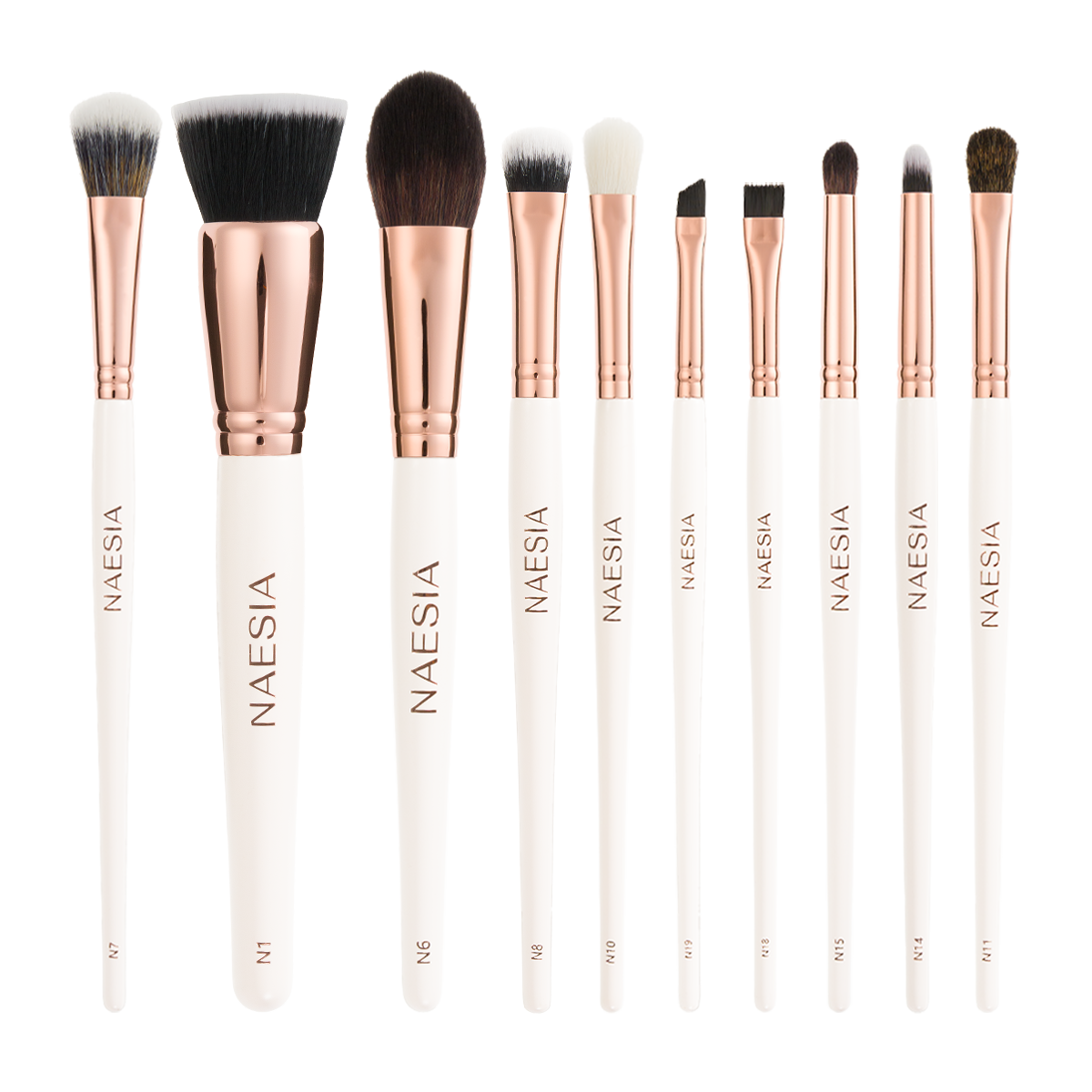 Set 10 Pensule Machiaj Pro Kit