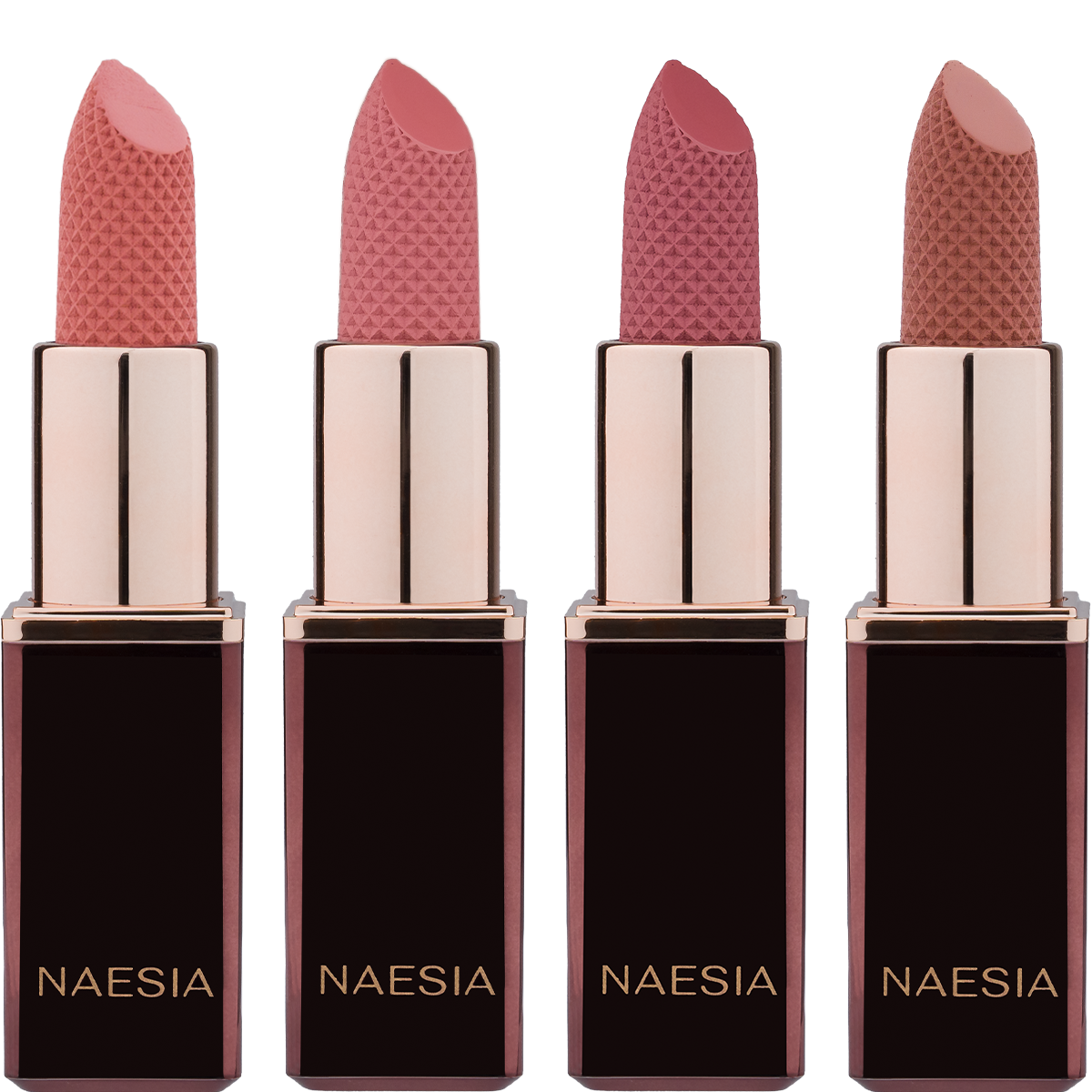 Set 4 Rujuri de Buze cu Finisaj Mat Satinat Satin Sculpt Lipstick