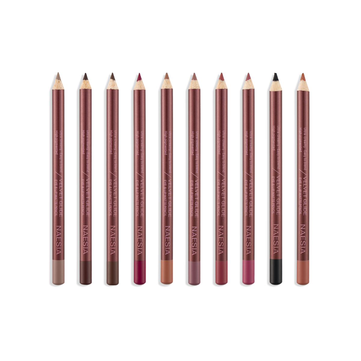 Set 10 Creioane Cremoase de Ochi si Buze Velvet Glide