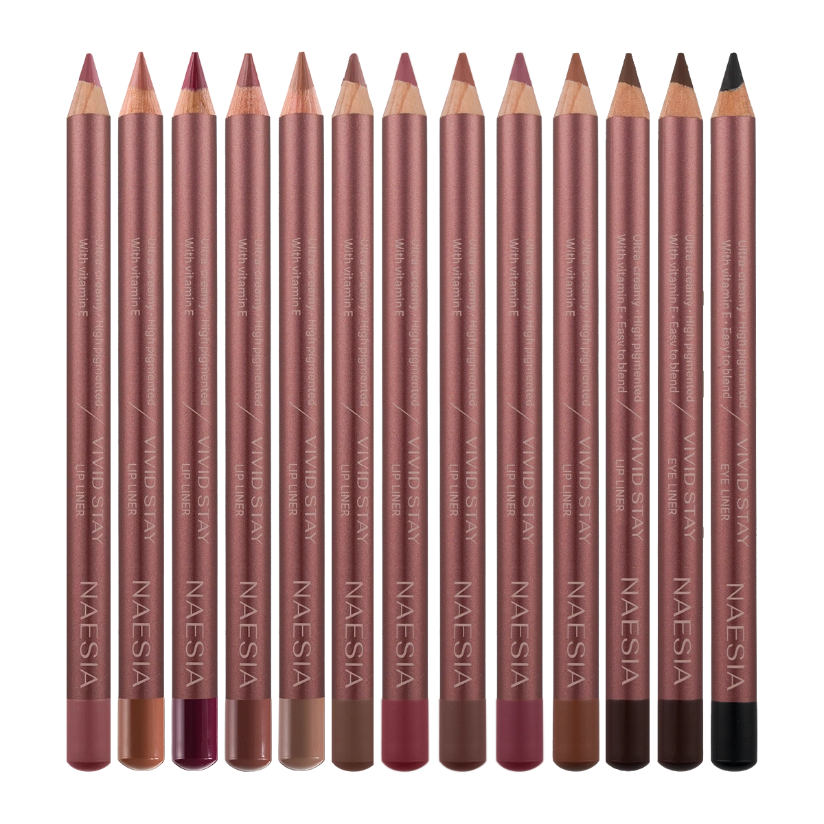 Set 13 Creioane de Buze si de Ochi Vivid Stay