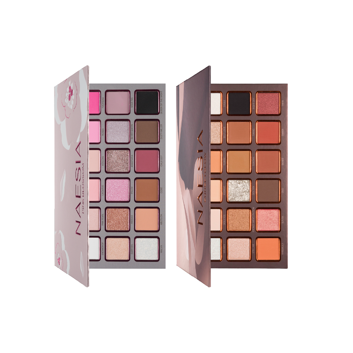 Set 2 Palete Farduri de Ochi - Sunset Glow & Pink Blossom