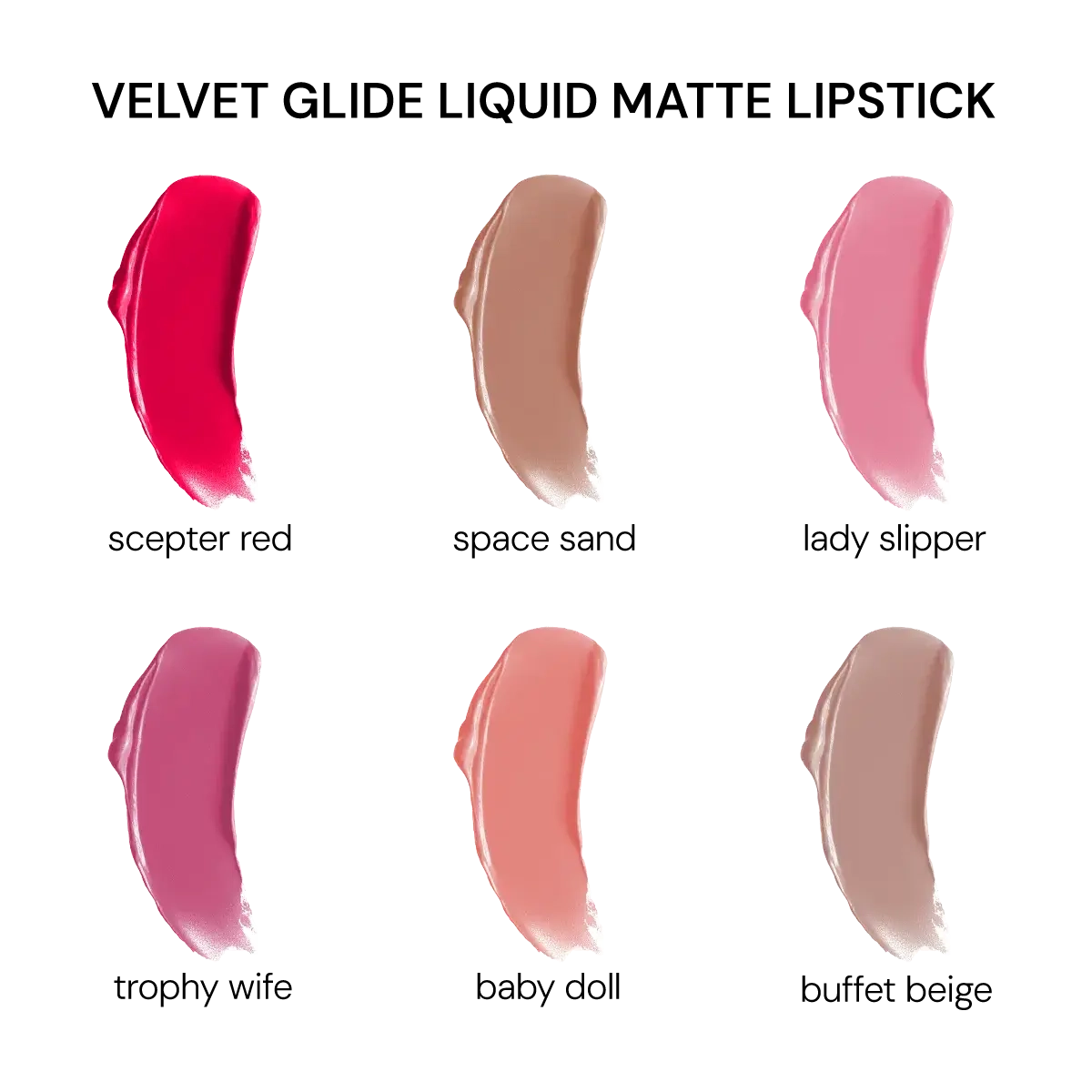 Set 6 Rujuri Lichide Mate Rezistente La Transfer - VELVET GLIDE