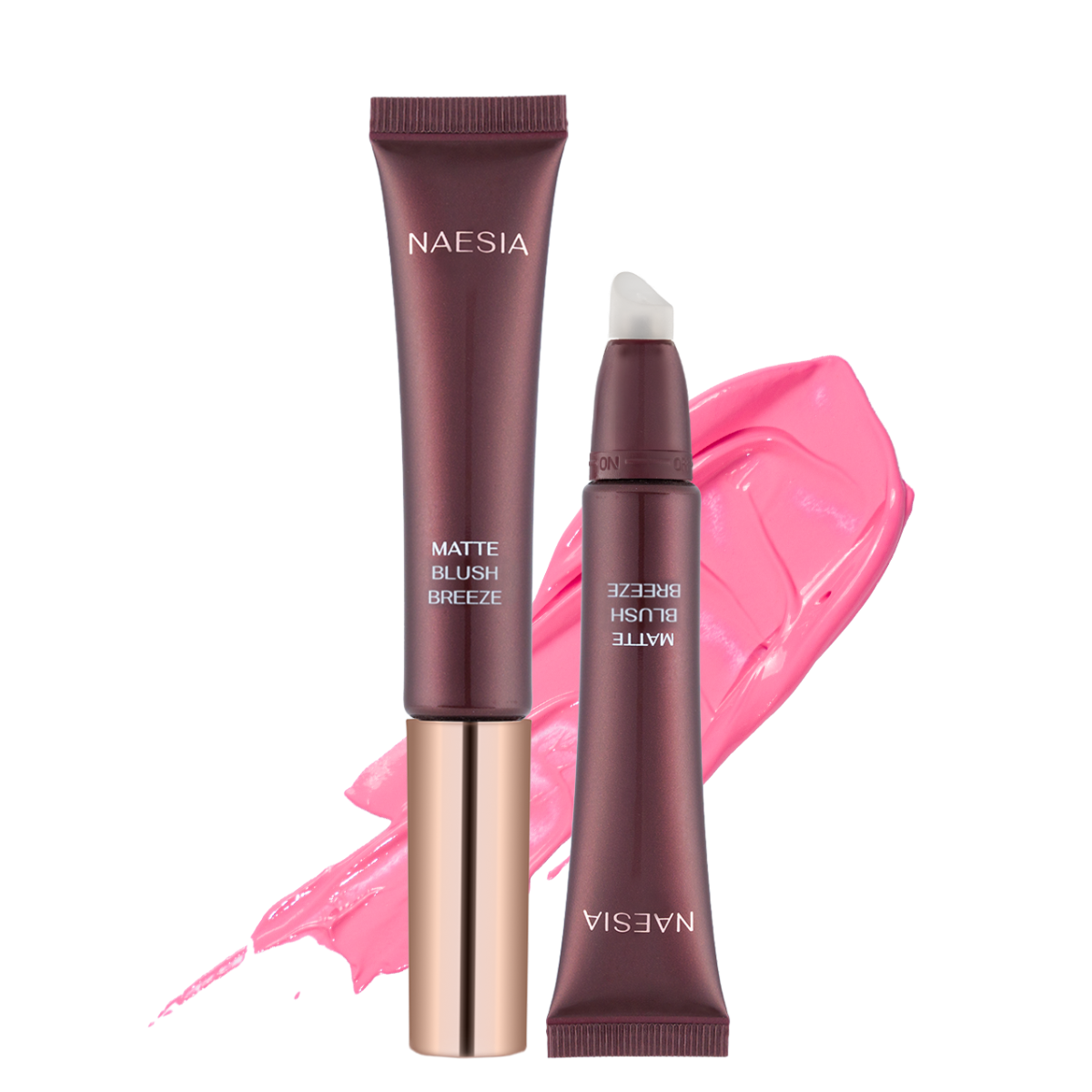 Bronze & Bloom Set - Set Fard de Obraz Lichid Matte Blush Breeze, Bronzer Lichid Mat Cove și Paletă Farduri She Is Soft