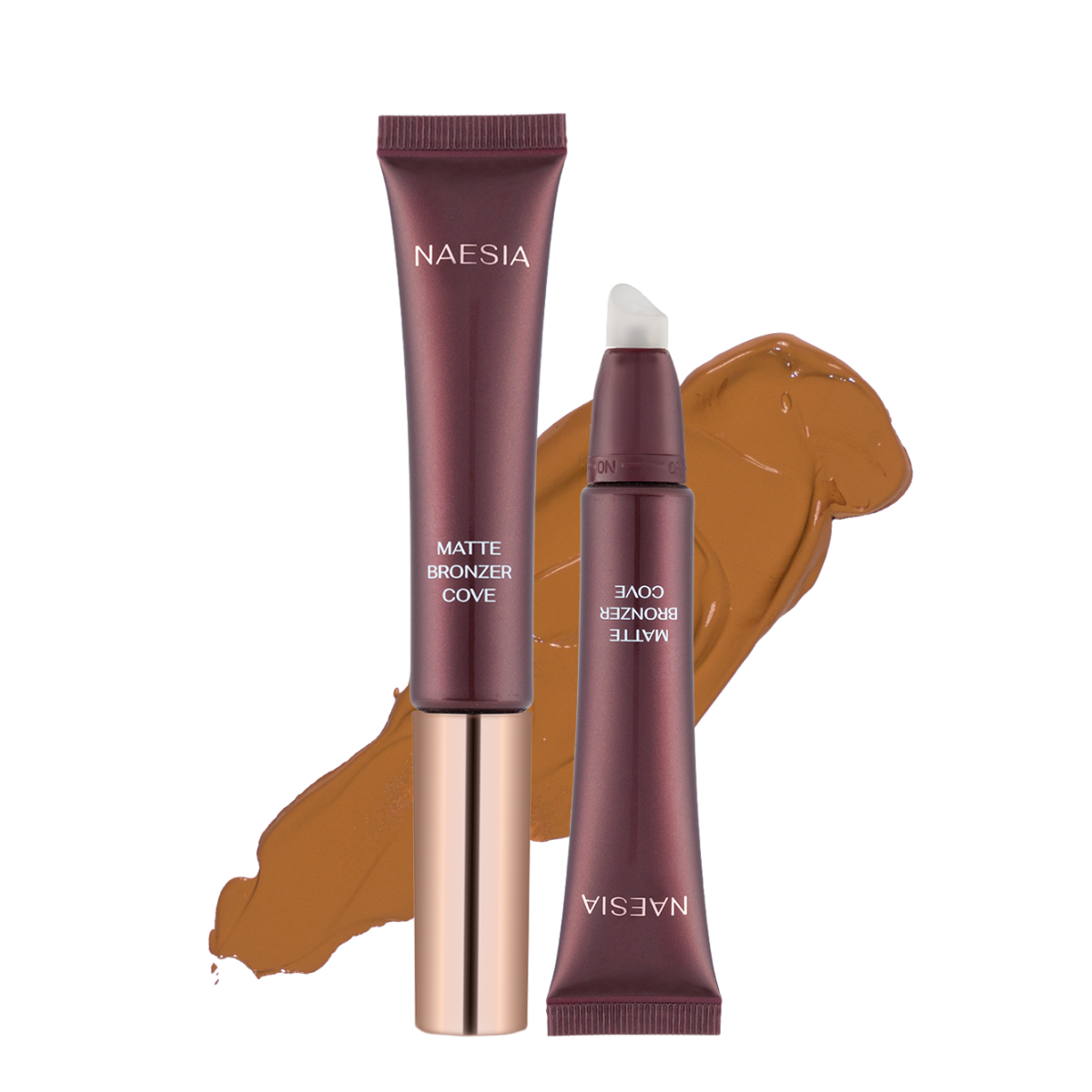 Bronze & Bloom Set - Set Fard de Obraz Lichid Matte Blush Breeze, Bronzer Lichid Mat Cove și Paletă Farduri She Is Soft