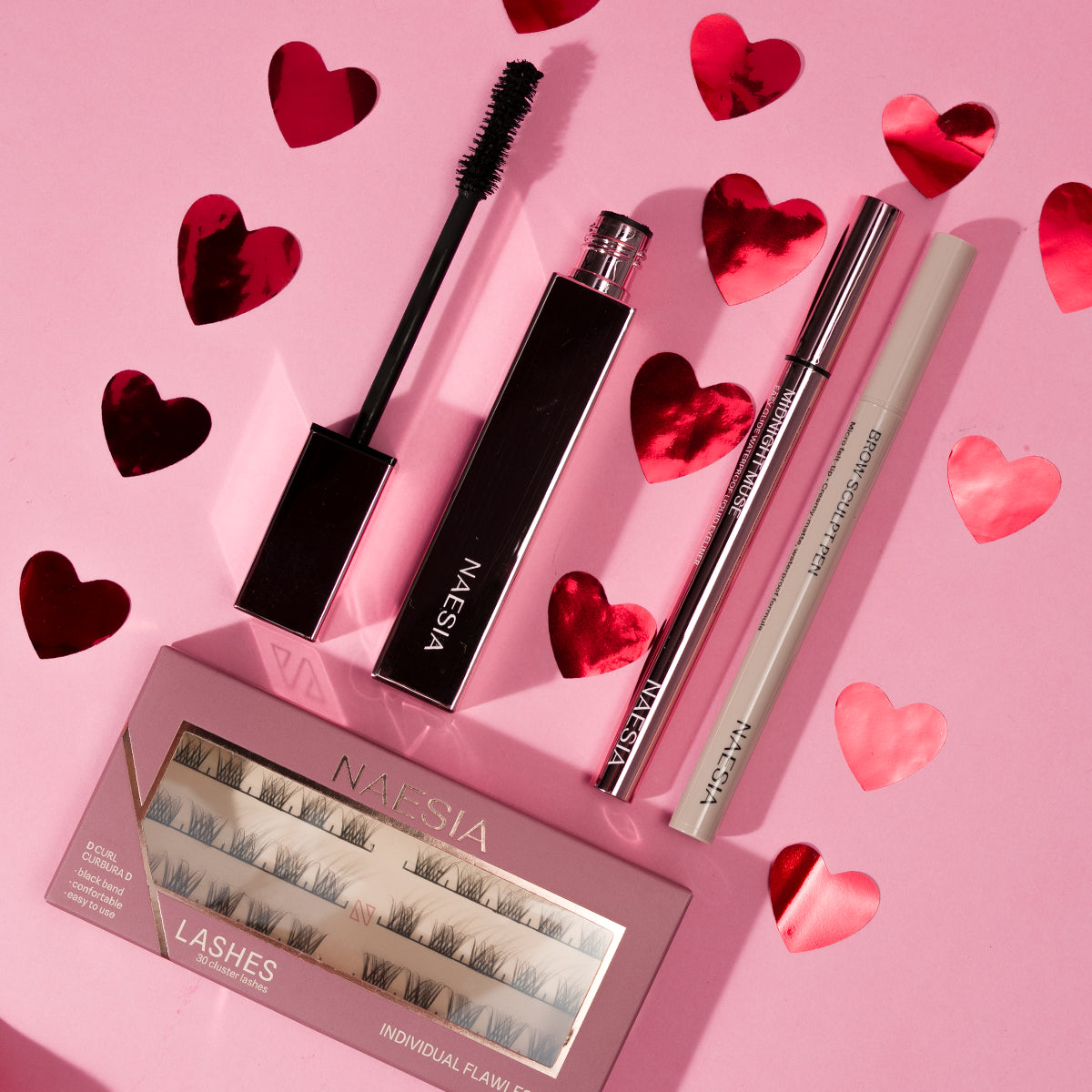 Set Definire Totală - Mascara, Tuș, Sprâncene și Gene