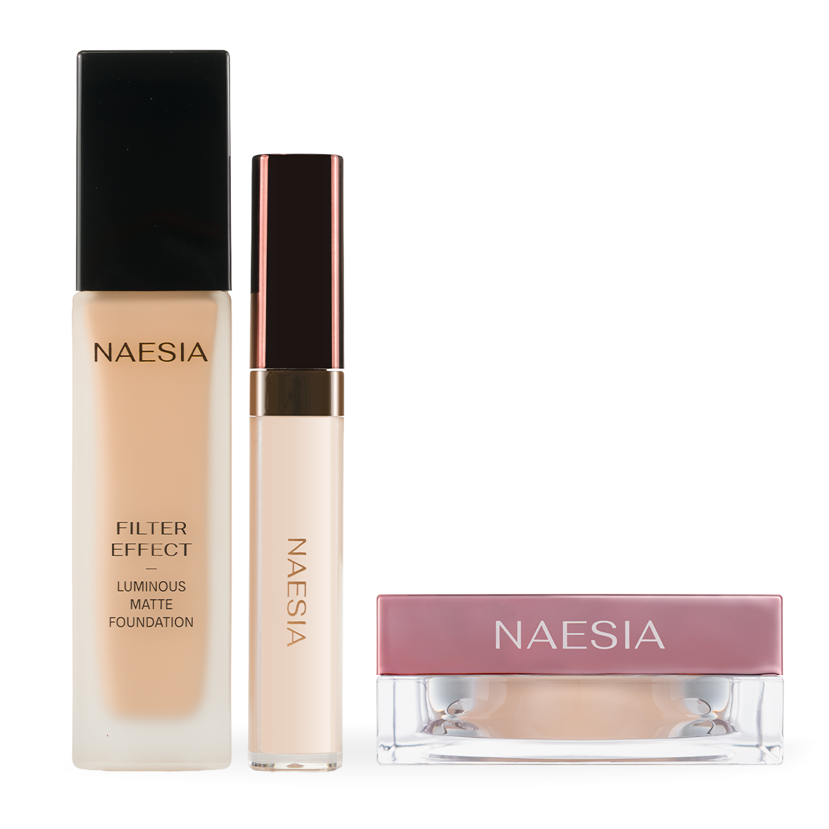 Set Fond de Ten, Corector si Pudra de Setare FILTER EFFECT