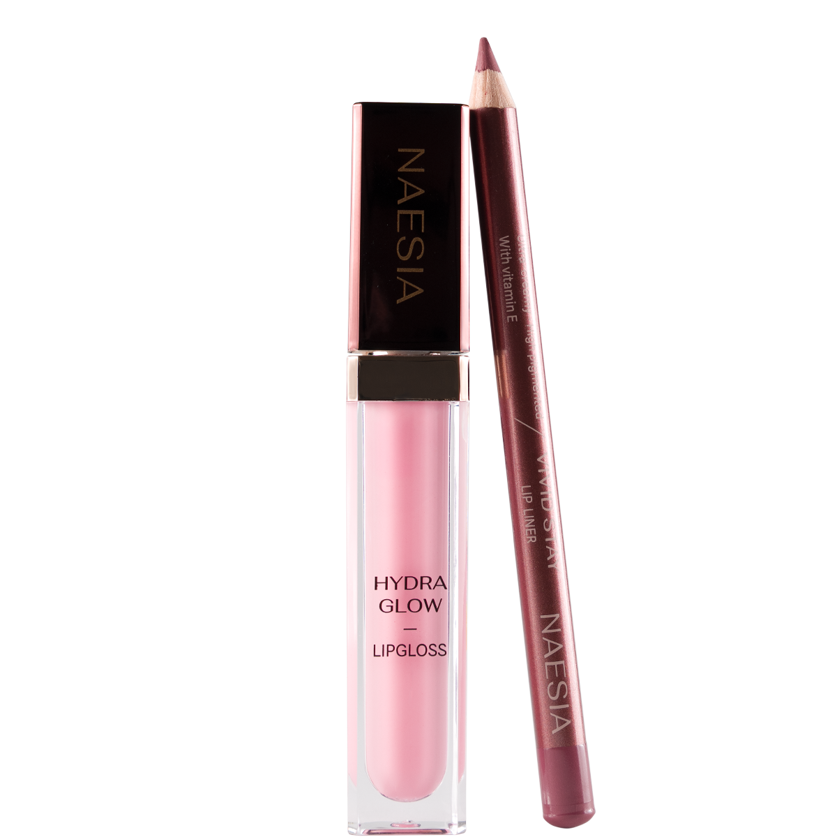 Set Luciu De Buze Hydraglow si Creion De Buze Vivid Stay