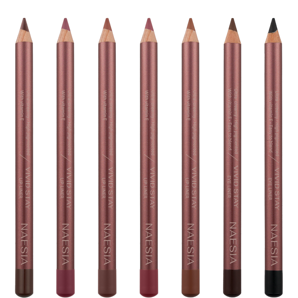 Set 7 Creioane De Buze Si De Ochi Vivid Stay