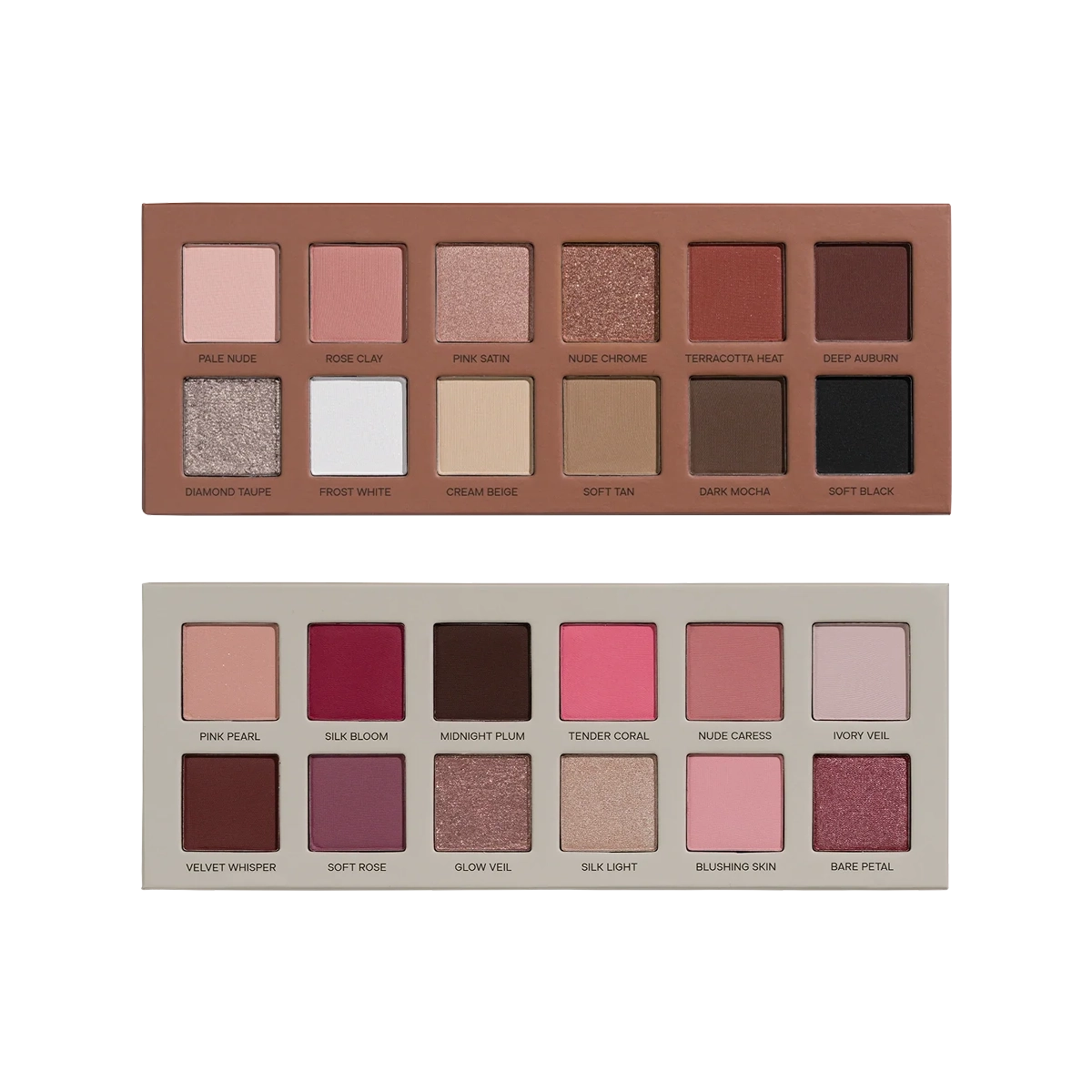 Set 2 Palete de Farduri Pigmentate She Is Soft si Dual Nude