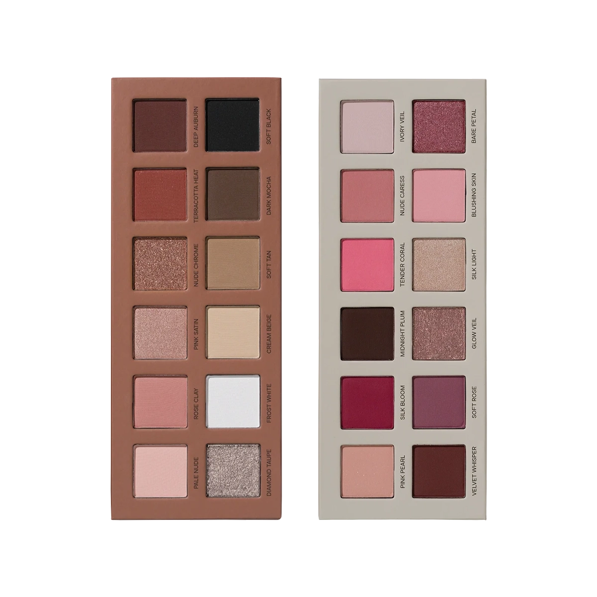 Set 2 Palete de Farduri Pigmentate She Is Soft si Dual Nude